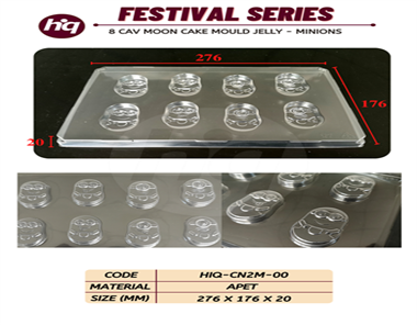 8 CAV Mooncake Mould Jelly -Minions