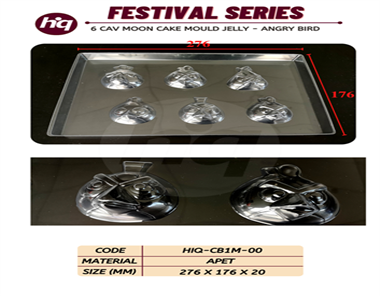 6 CAV Mooncake Mould Jelly - Angry Bird
